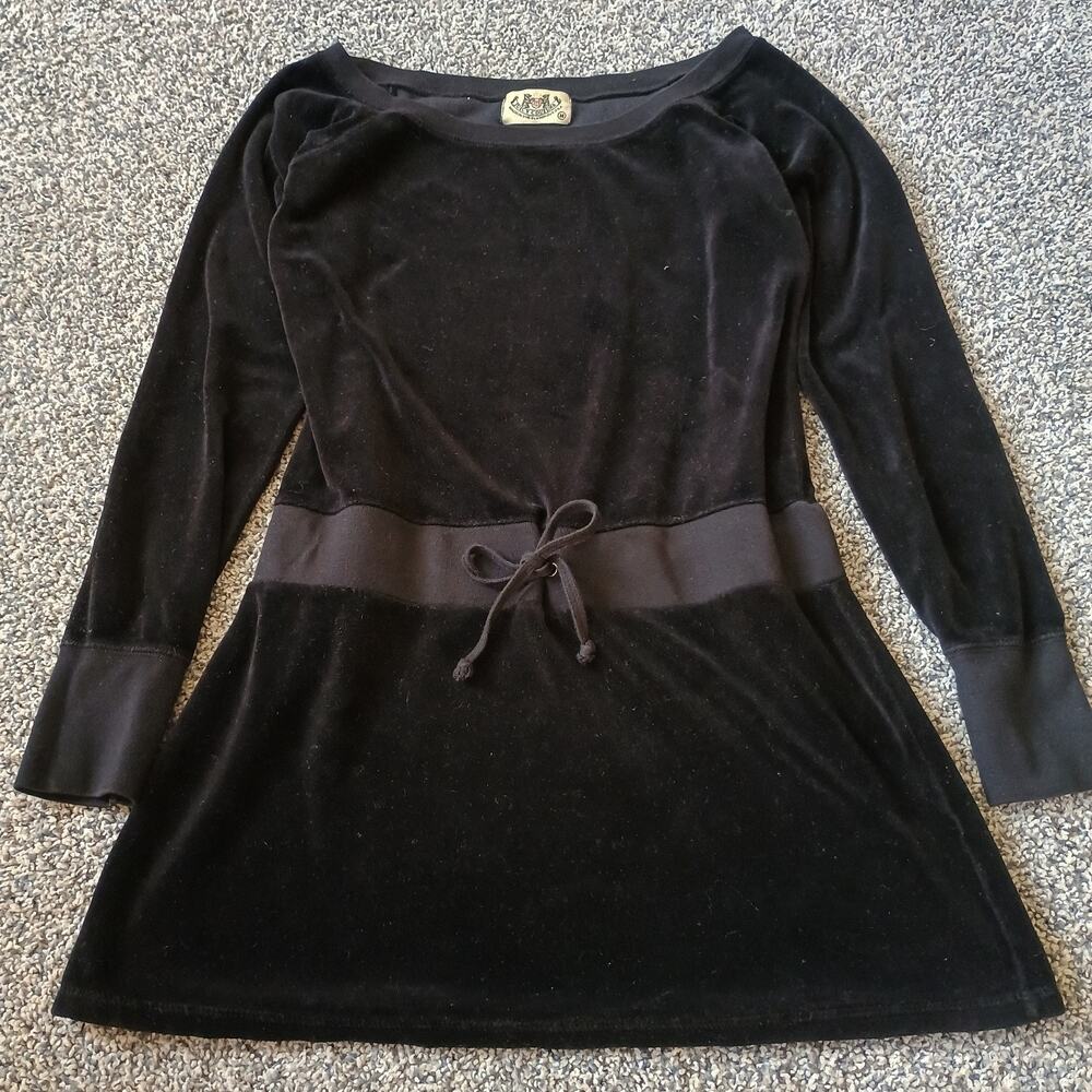 Juicy Couture Vintage 90s Velour Tracksuit Tunic Dress Whimsygoth Medium